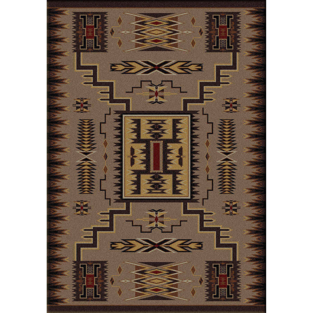 Thunder Catcher - Chestnut-CabinRugs Southwestern Rugs Wildlife Rugs Lodge Rugs Aztec RugsSouthwest Rugs