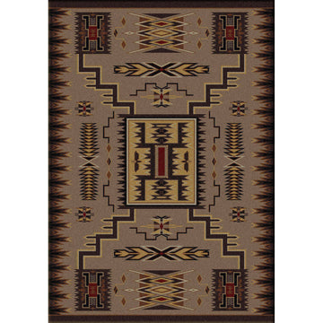 Thunder Catcher - Chestnut-CabinRugs Southwestern Rugs Wildlife Rugs Lodge Rugs Aztec RugsSouthwest Rugs