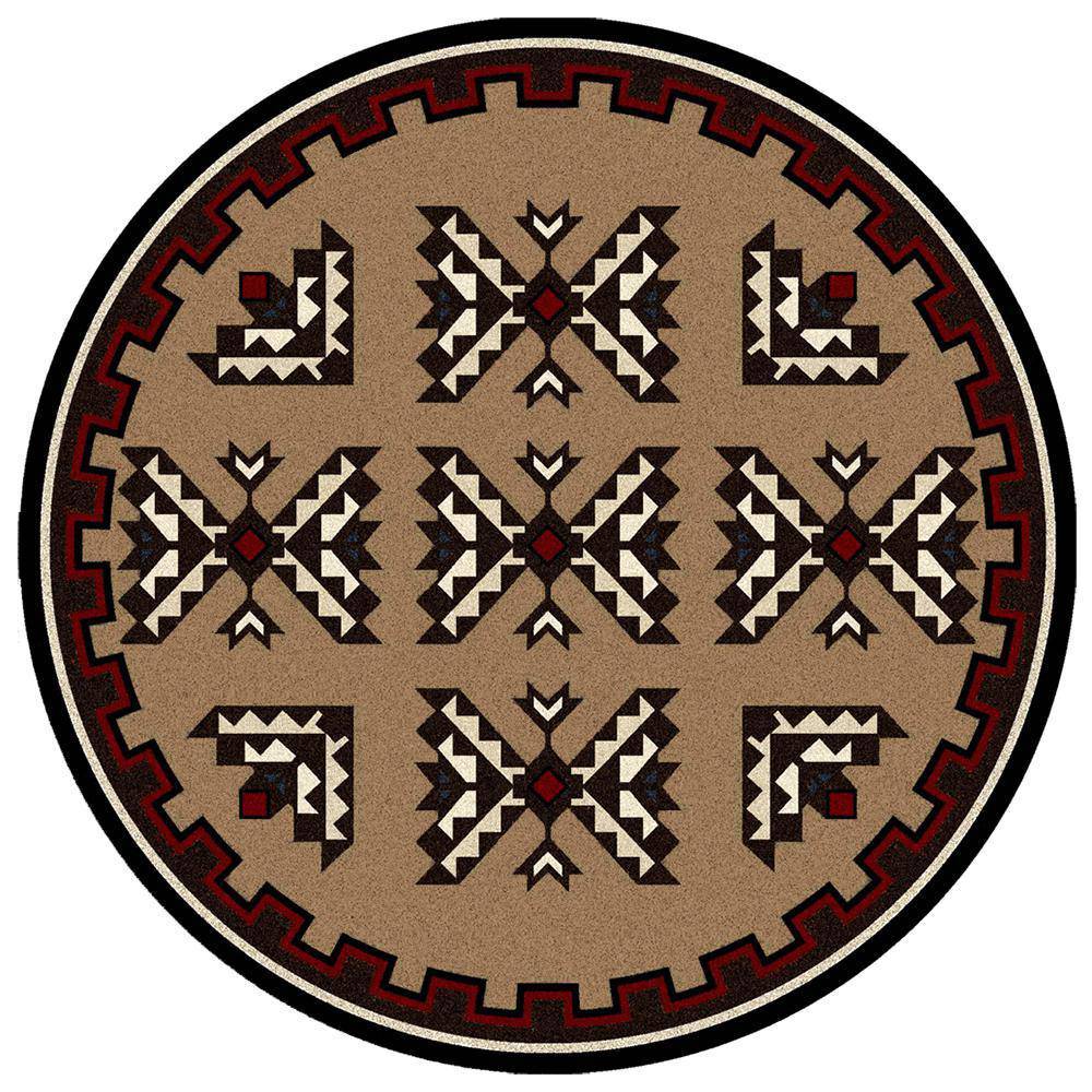 Trail Blanket - Brown-CabinRugs Southwestern Rugs Wildlife Rugs Lodge Rugs Aztec RugsSouthwest Rugs