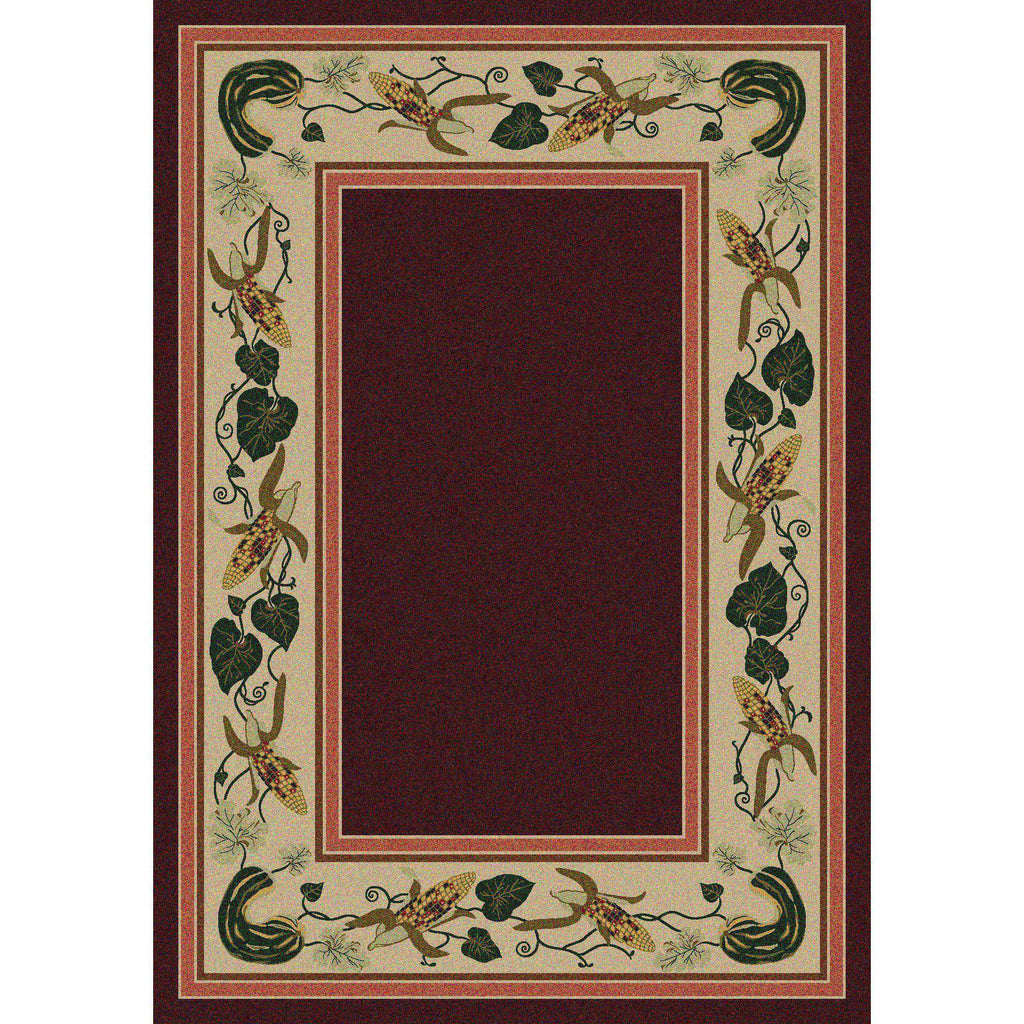 Tres Hermanas - Garnet-CabinRugs Southwestern Rugs Wildlife Rugs Lodge Rugs Aztec RugsSouthwest Rugs