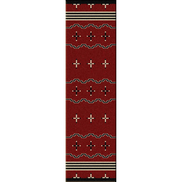 Tribe Leader - Red-CabinRugs Southwestern Rugs Wildlife Rugs Lodge Rugs Aztec RugsSouthwest Rugs