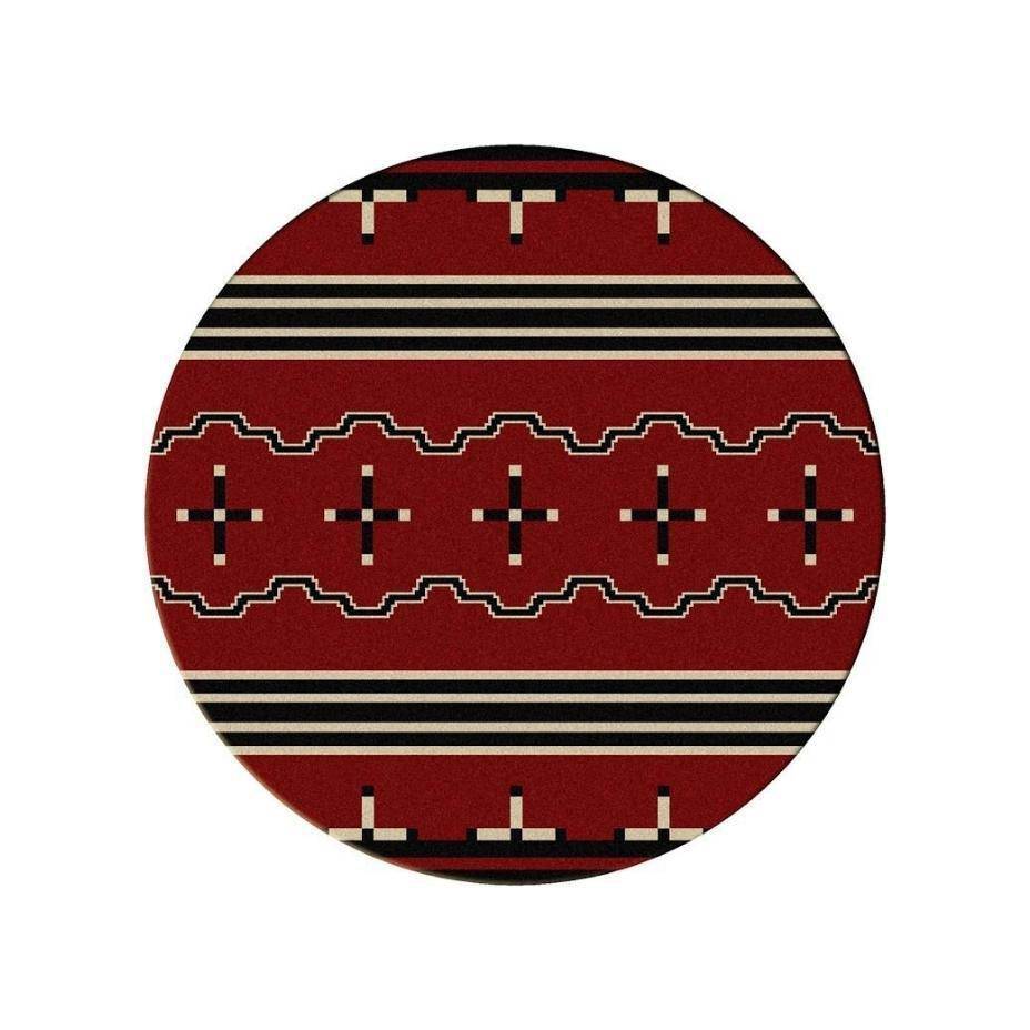 Tribe Leader - Red-CabinRugs Southwestern Rugs Wildlife Rugs Lodge Rugs Aztec RugsSouthwest Rugs