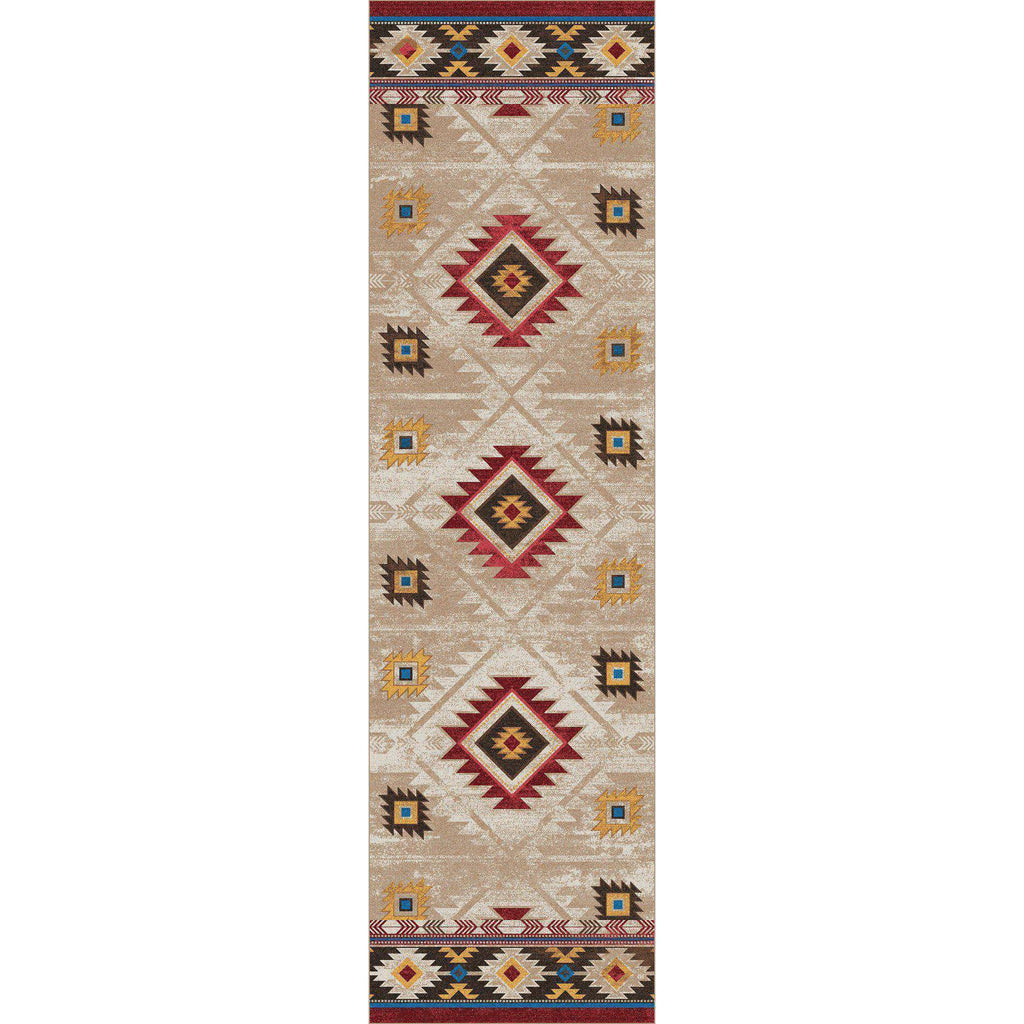 Whisky On The River - Natural-CabinRugs Southwestern Rugs Wildlife Rugs Lodge Rugs Aztec RugsSouthwest Rugs