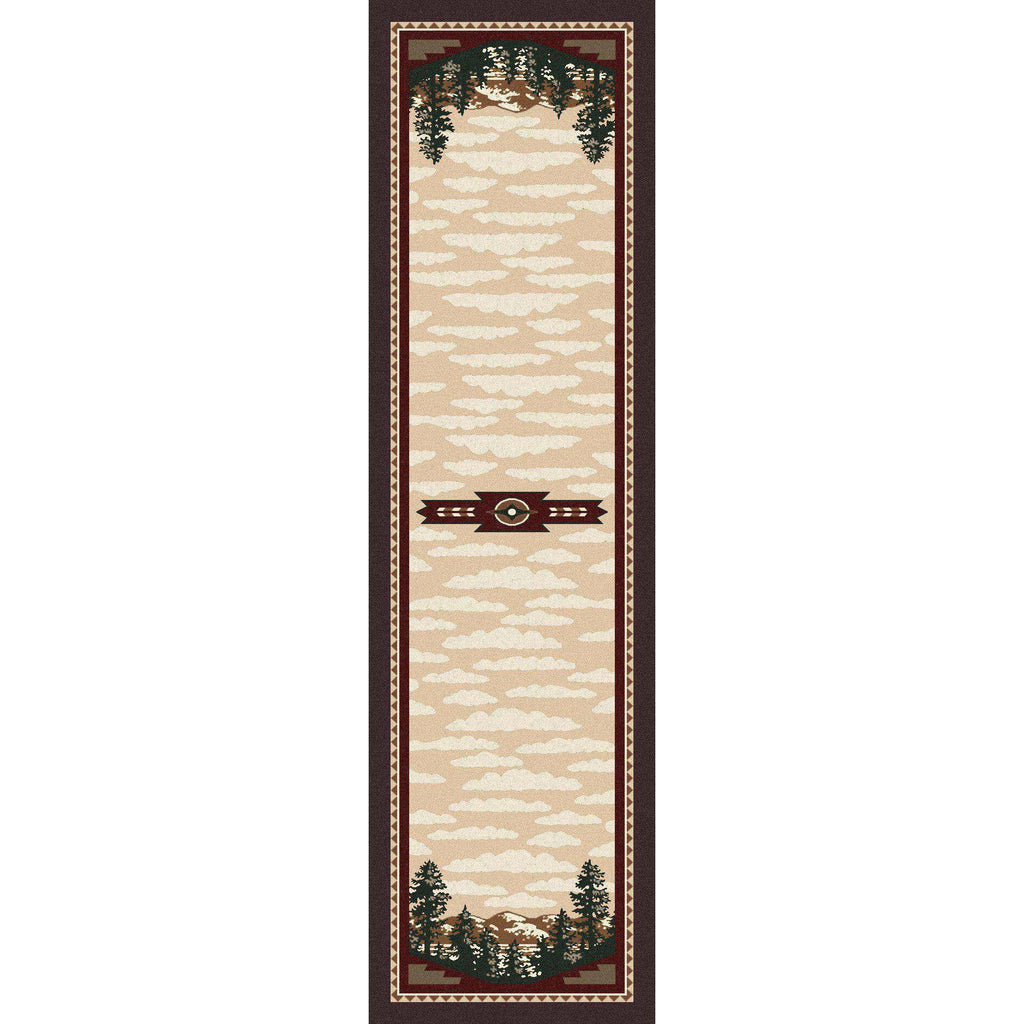 Wilderness Calls - Wine-CabinRugs Southwestern Rugs Wildlife Rugs Lodge Rugs Aztec RugsSouthwest Rugs