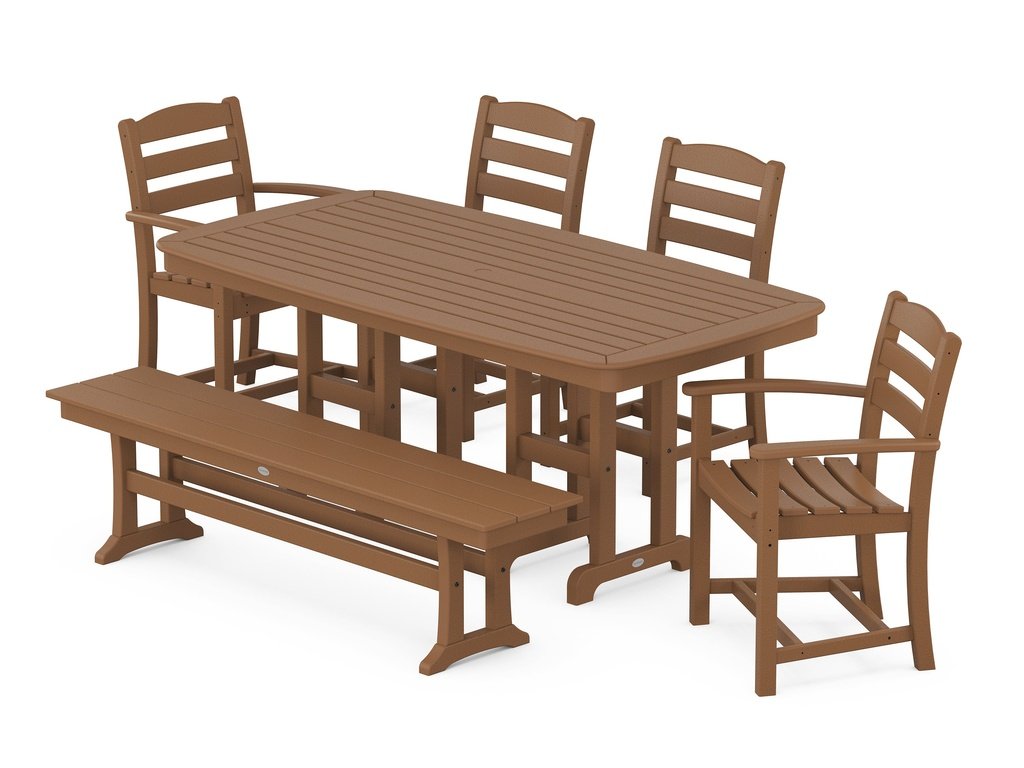 La Casa Café 6-Piece Dining Set with Bench Photo