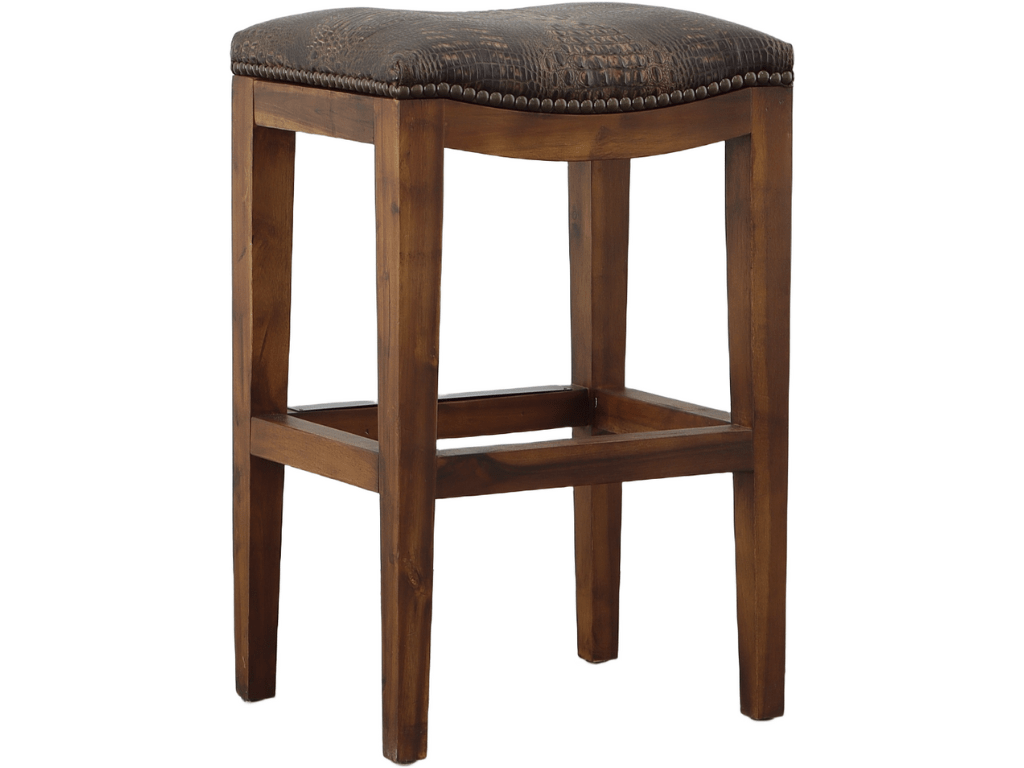 Brown Croc Bar Stool