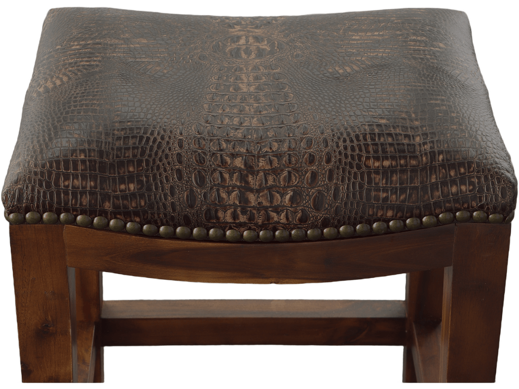 Brown Croc Bar Stool