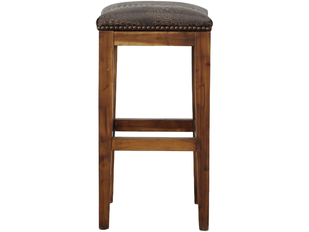 Brown Croc Bar Stool