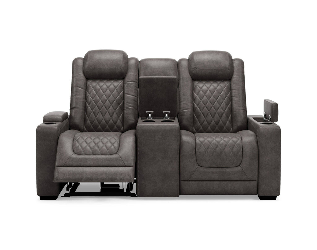 HyllMont Power Reclining Loveseat with Console