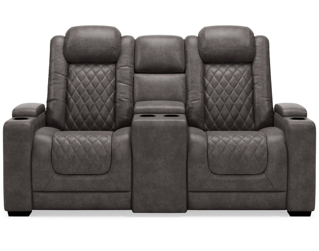 HyllMont Power Reclining Loveseat with Console