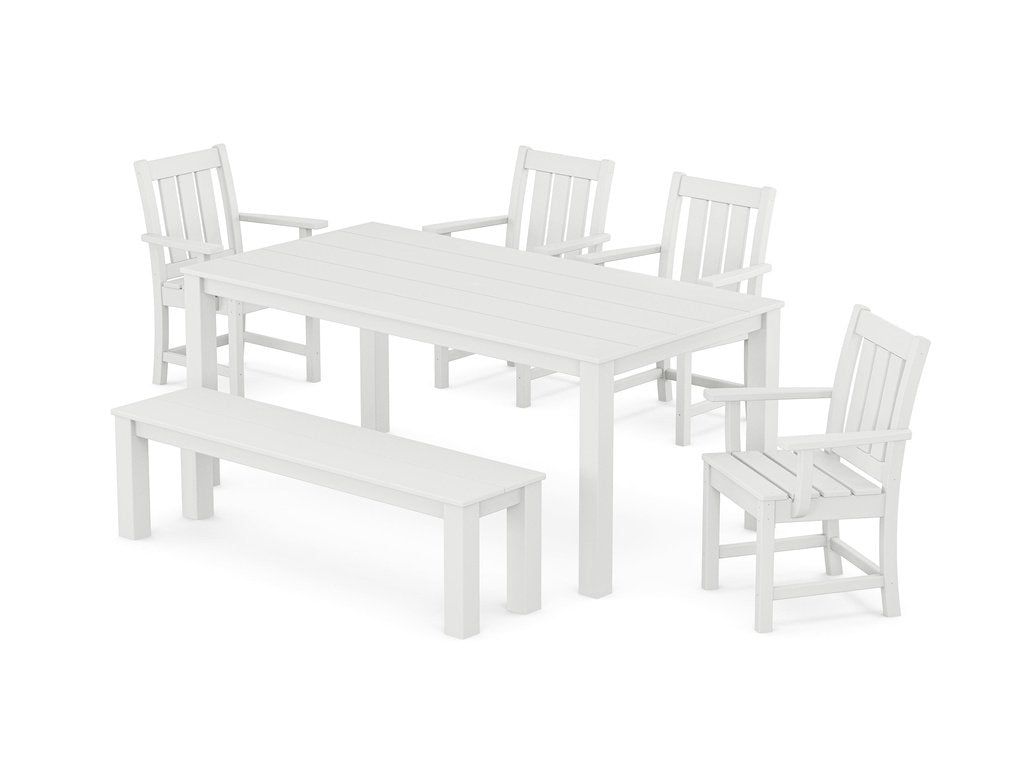 Oxford 6-Piece Parsons Dining Set with Bench Photo