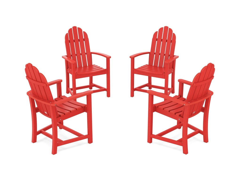 Classic 4-Piece Upright Adirondack Conversation Set Photo