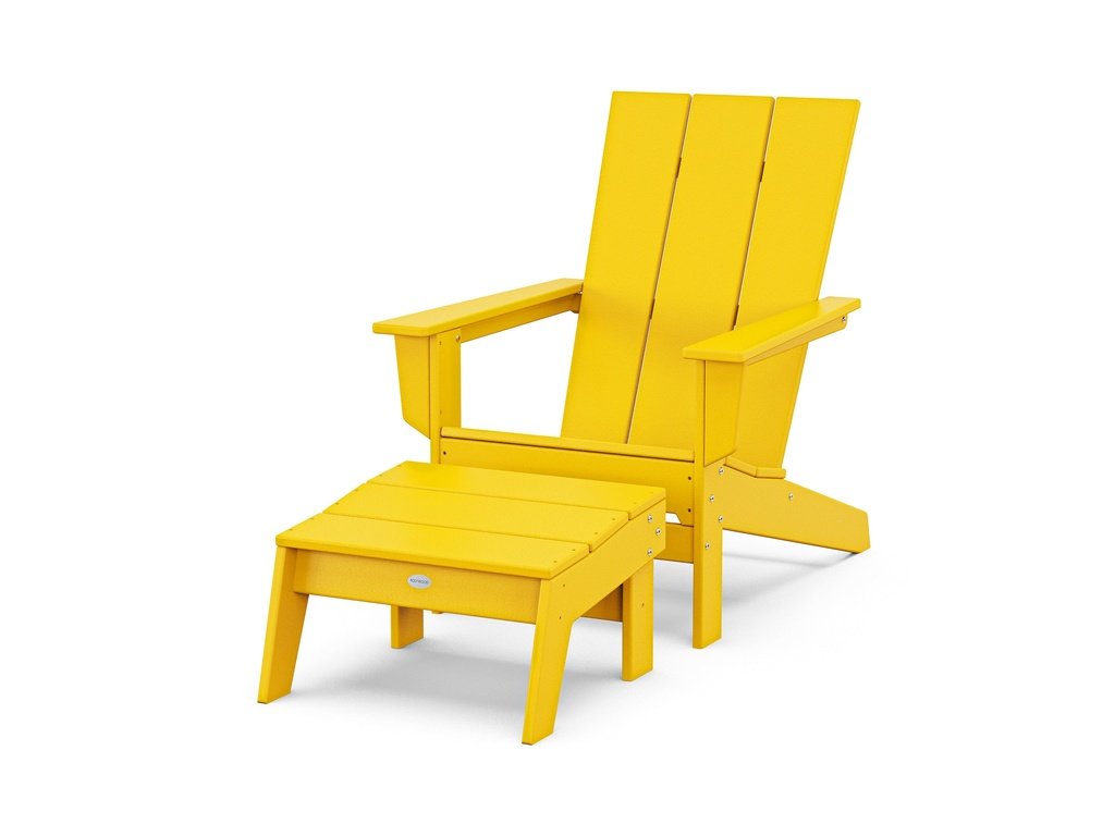 Modern Studio Adirondack Chair with Ottoman Photo