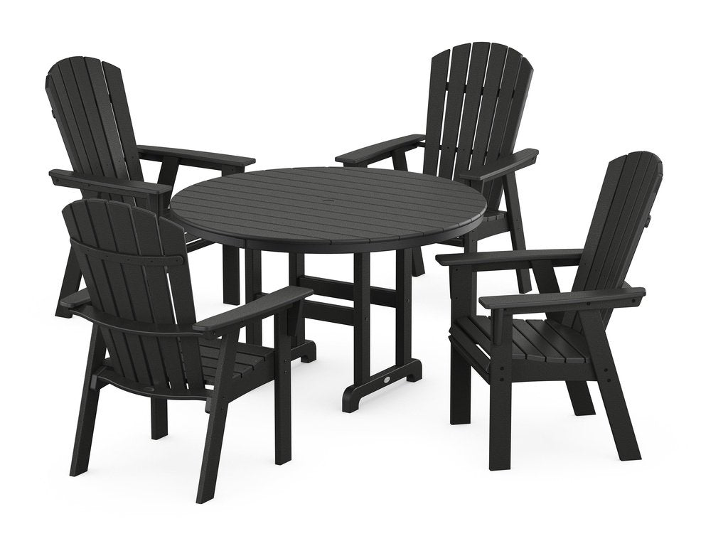 Nautical Adirondack 5-Piece Round Farmhouse Dining Set Photo