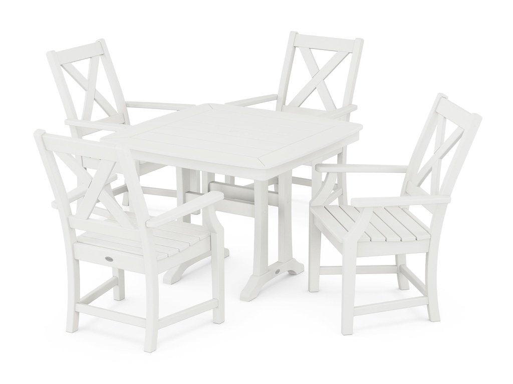 Braxton 5-Piece Dining Set with Trestle Legs Photo