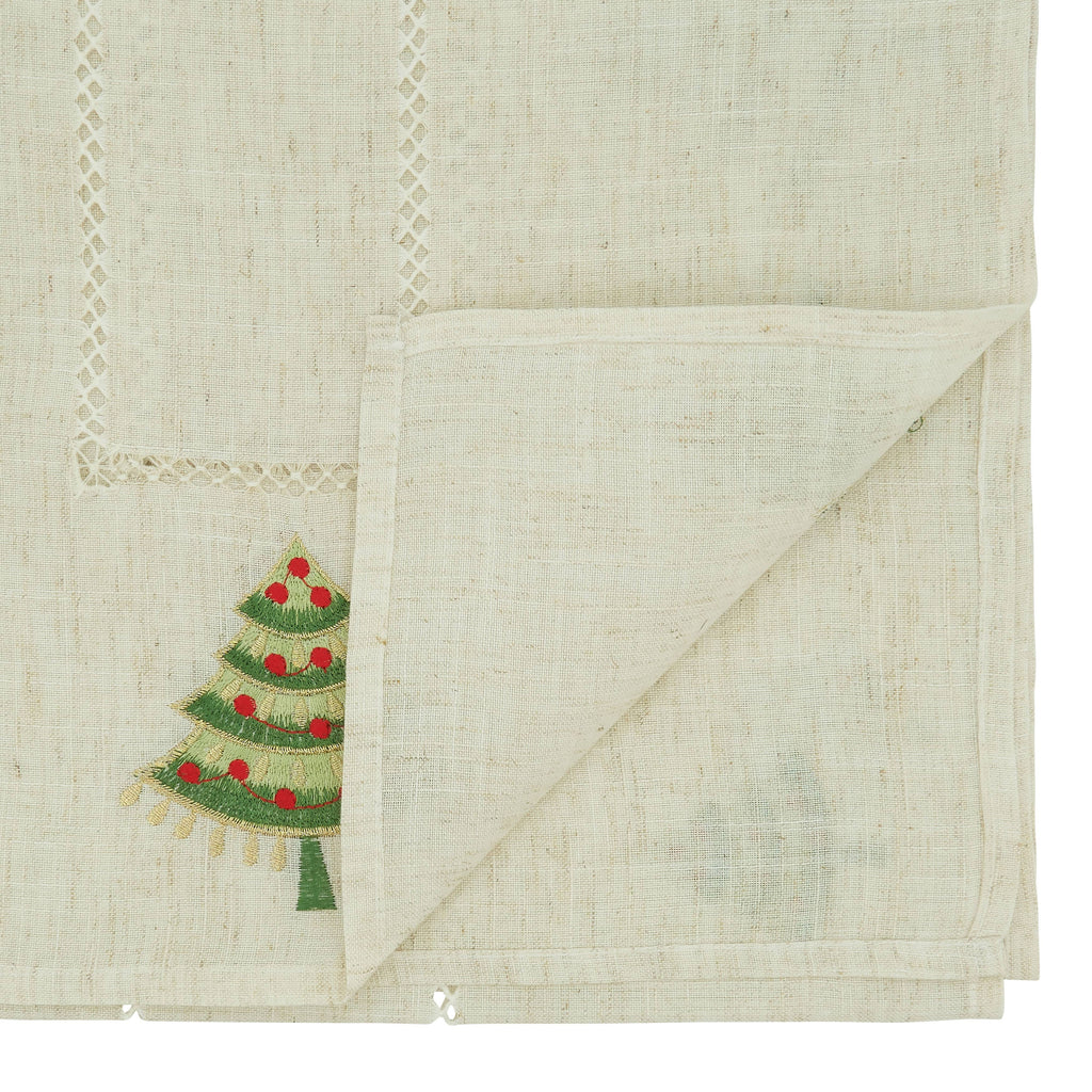 Embroidered Christmas Tree Runner - Retreat Home Furniture