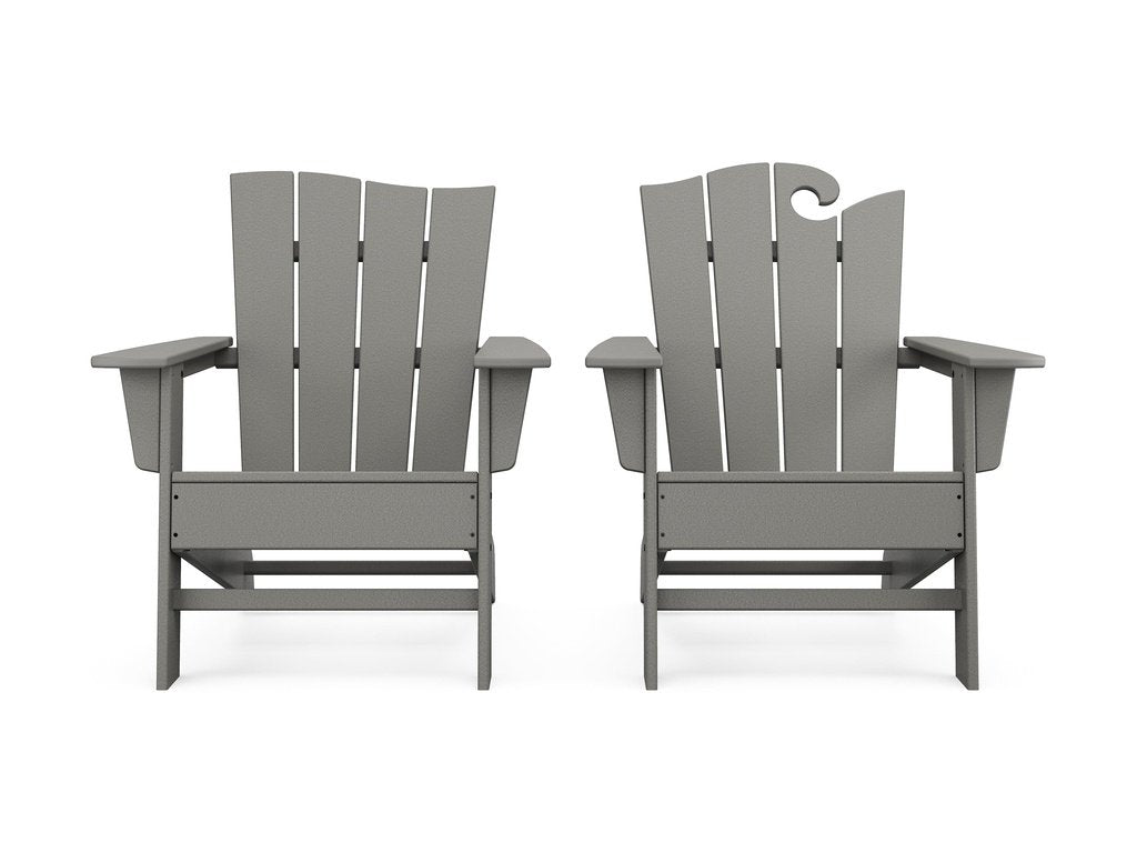 Wave 2-Piece Adirondack Set with The Wave Chair Left Photo