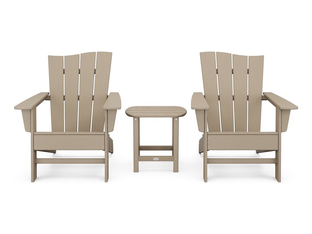 Wave 3-Piece Adirondack Chair Set Photo