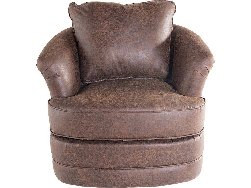 Swivel Barrel Chair in Dakota Peat