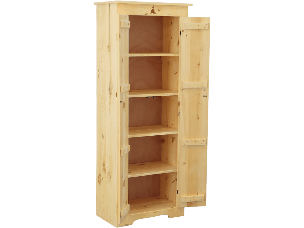 Pine Pantry With Cutout