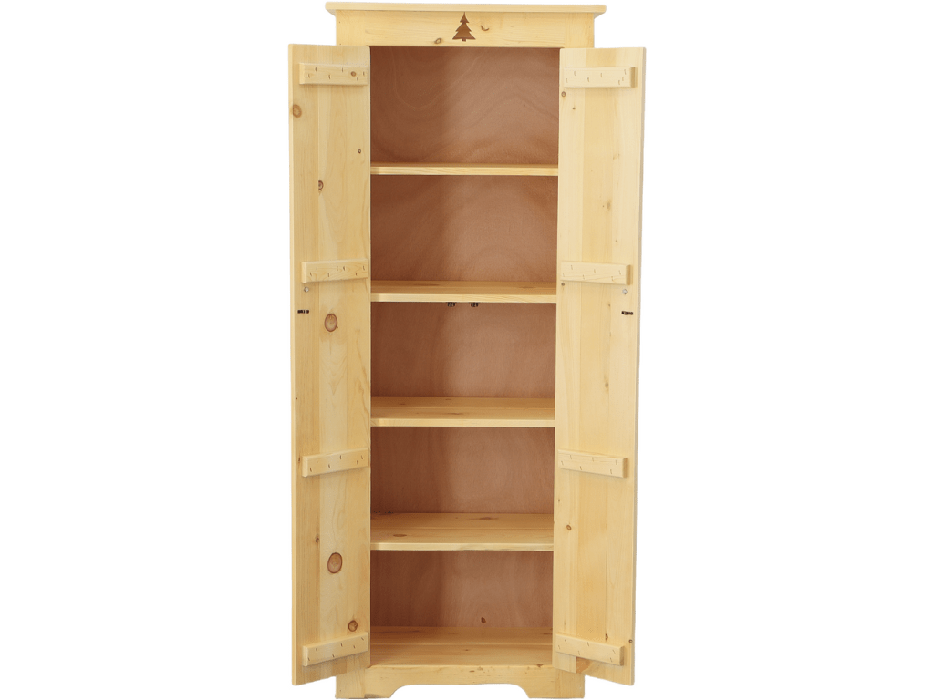 Pine Pantry With Cutout