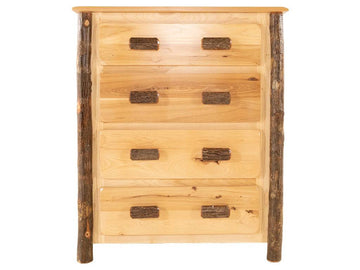 Hickory 4-Drawer Chest