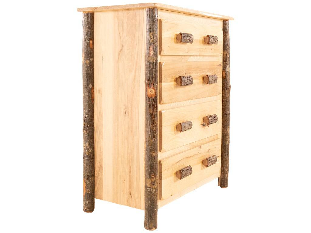 Hickory 4-Drawer Chest