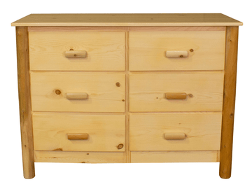 Pine Six Drawer Dresser - Retreat Home Furniture