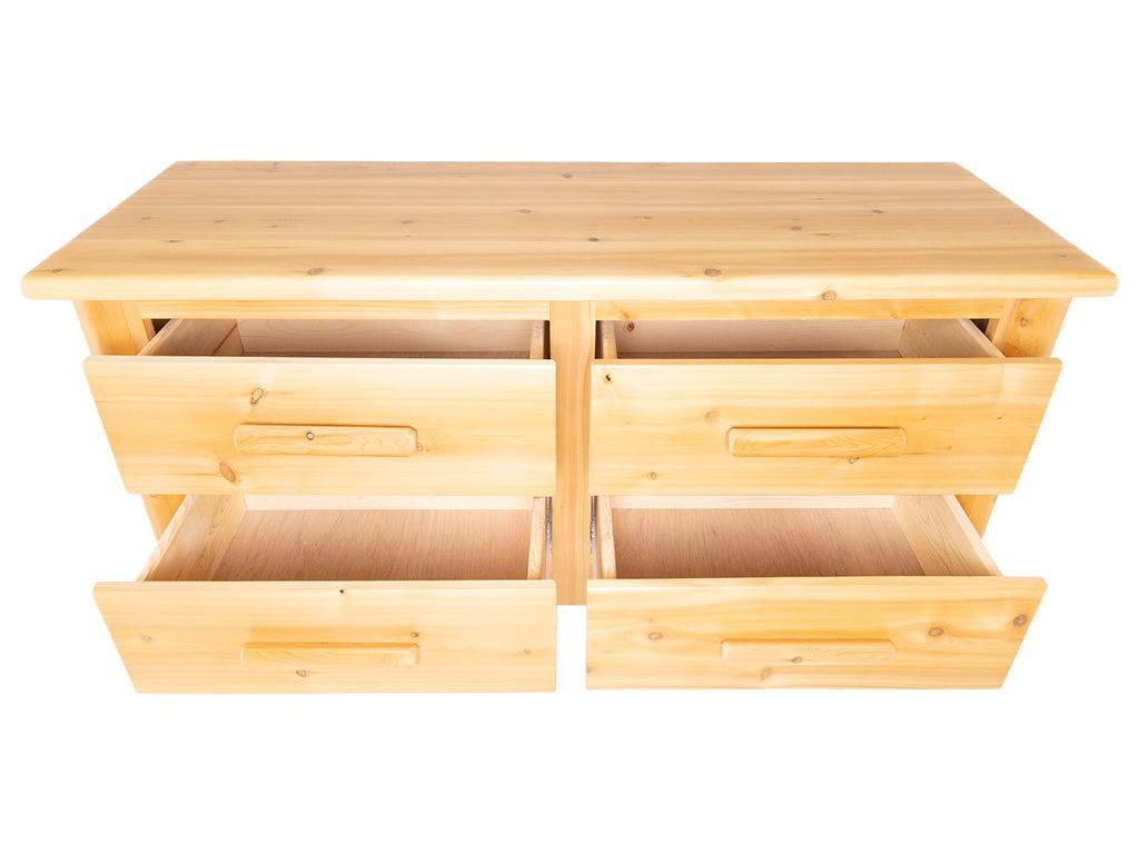 White Cedar 4-Drawer Dresser