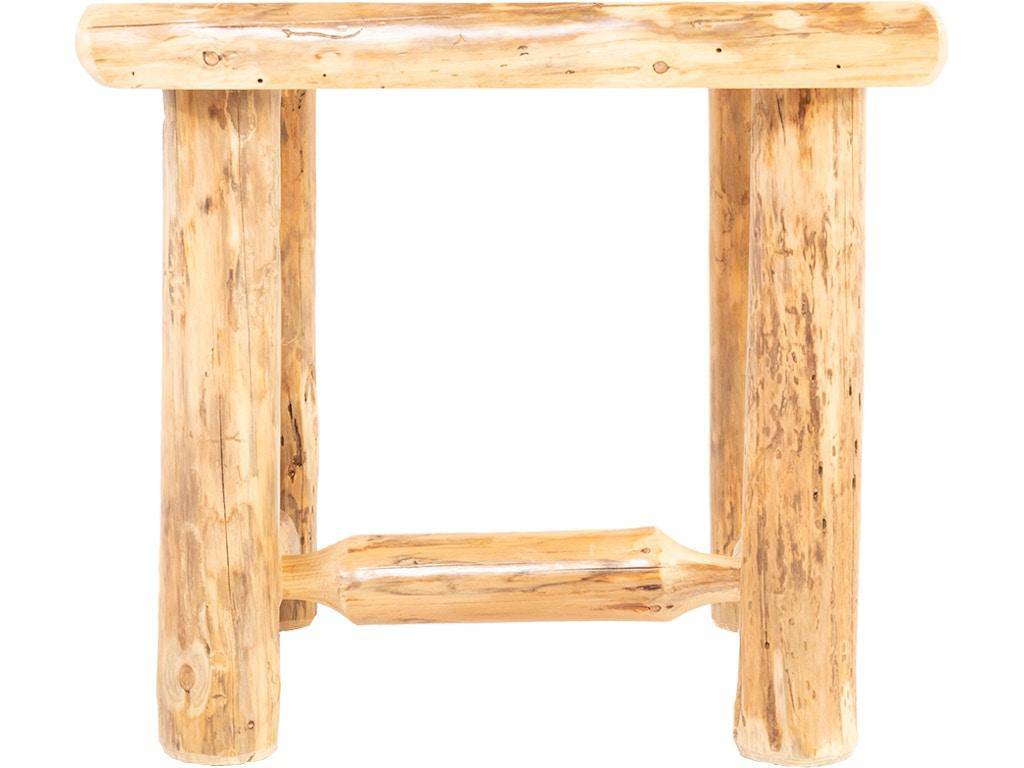 Rustic Red Pine End Table