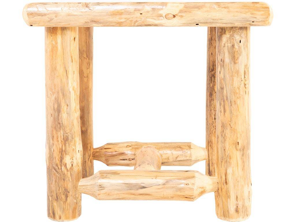 Rustic Red Pine End Table