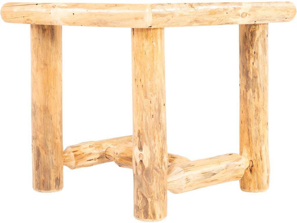 Rustic Red Pine End Table