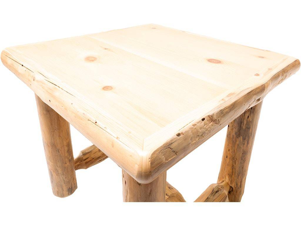 Rustic Red Pine End Table