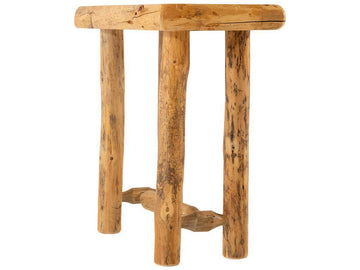 Rustic Red Pine Side Table - Retreat Home Furniture