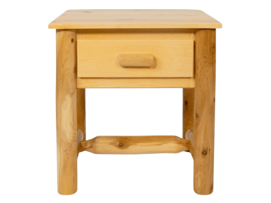 White Cedar Top Nightstand