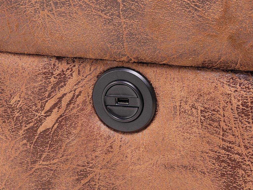 Power Rocker Recliner - Grizzly Apache/Cold Mocha - Retreat Home Furniture