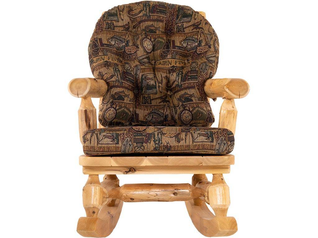 Upholstered Cedar Rocker - Cabin Fever