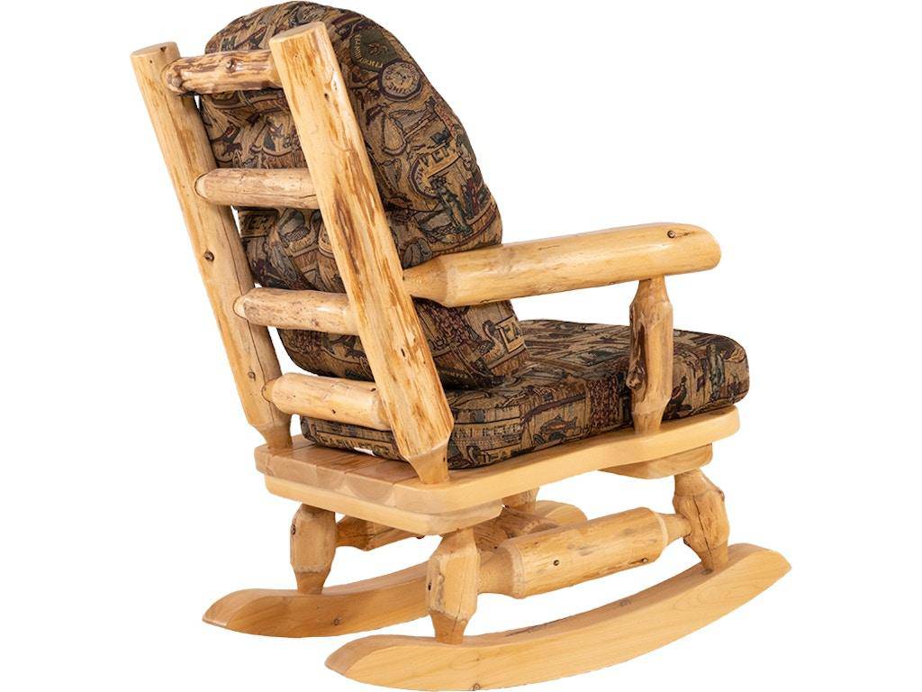 Upholstered Cedar Rocker - Cabin Fever