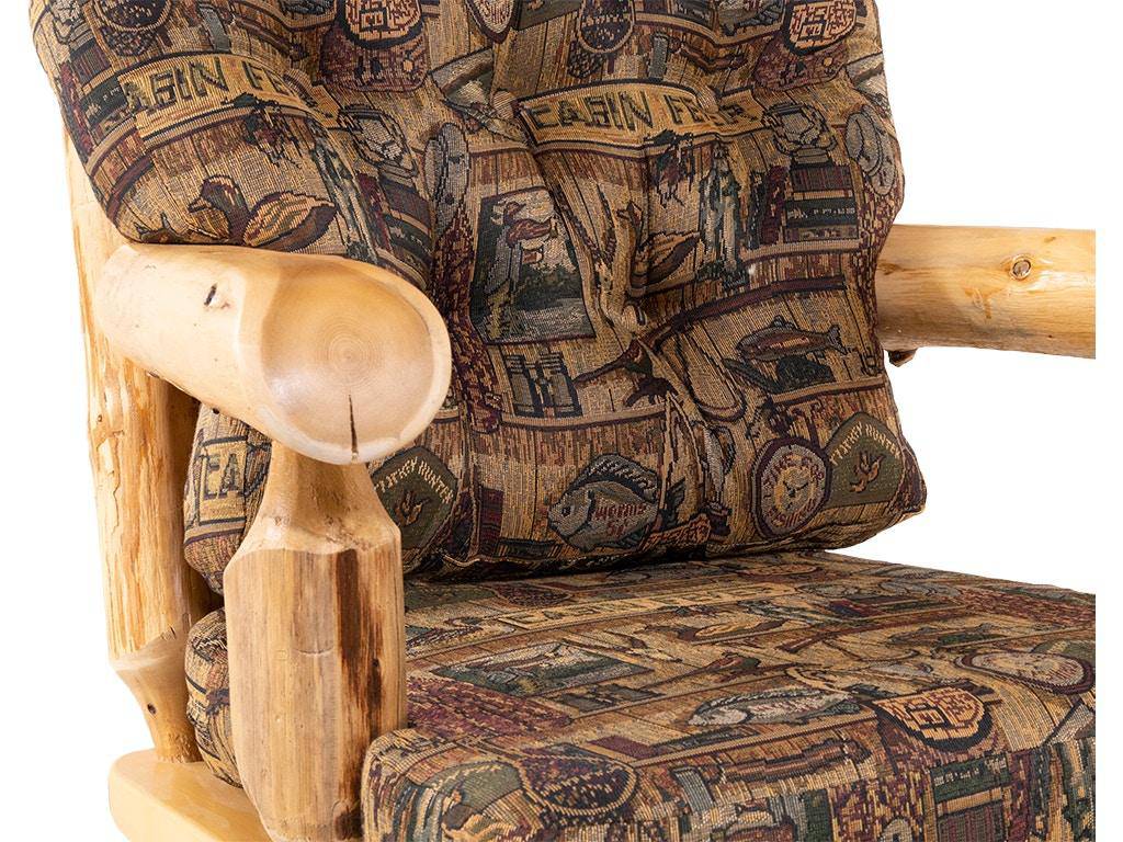 Upholstered Cedar Rocker - Cabin Fever