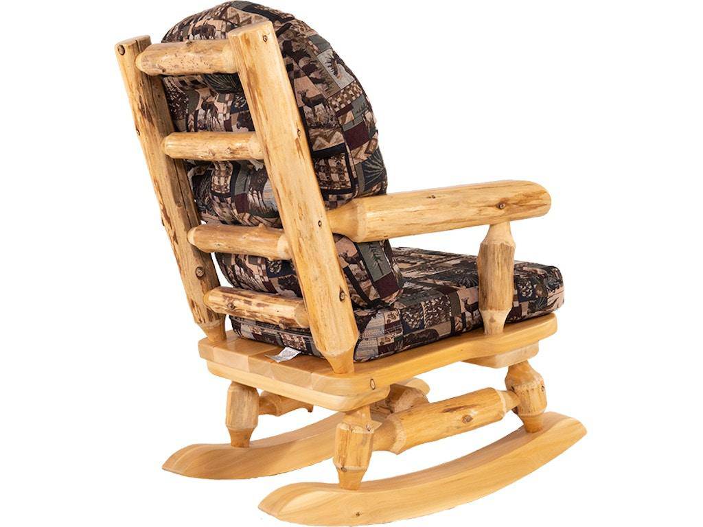 Upholstered Cedar Rocker - Peter's Cabin