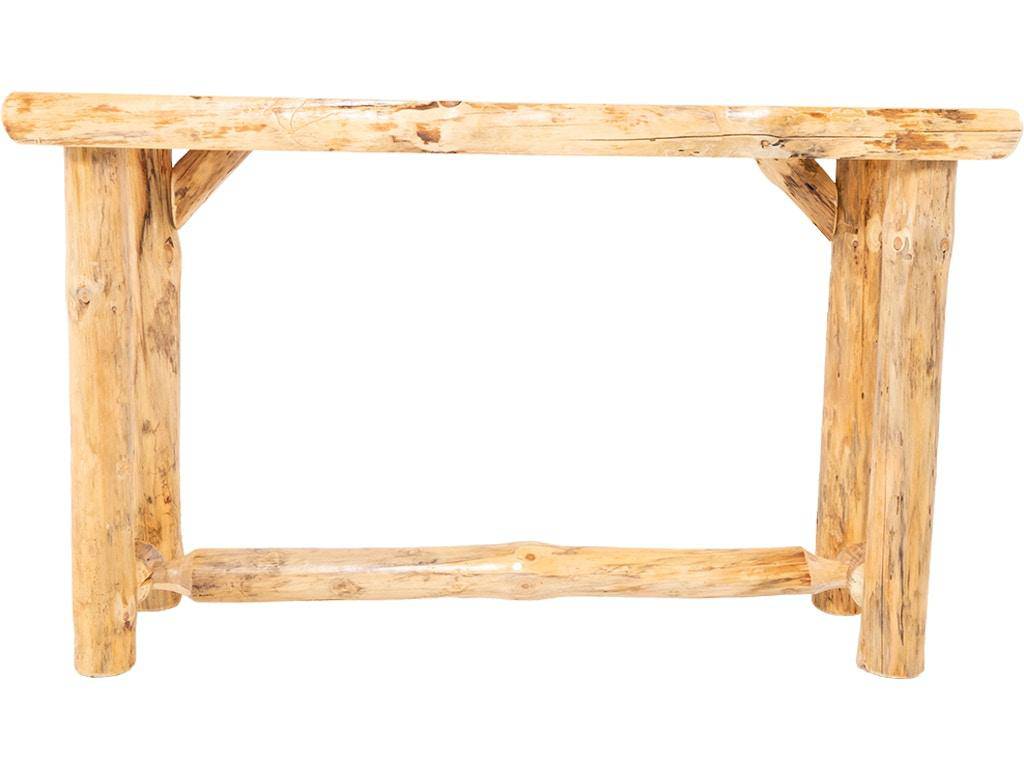 Rustic Red Pine Sofa Table