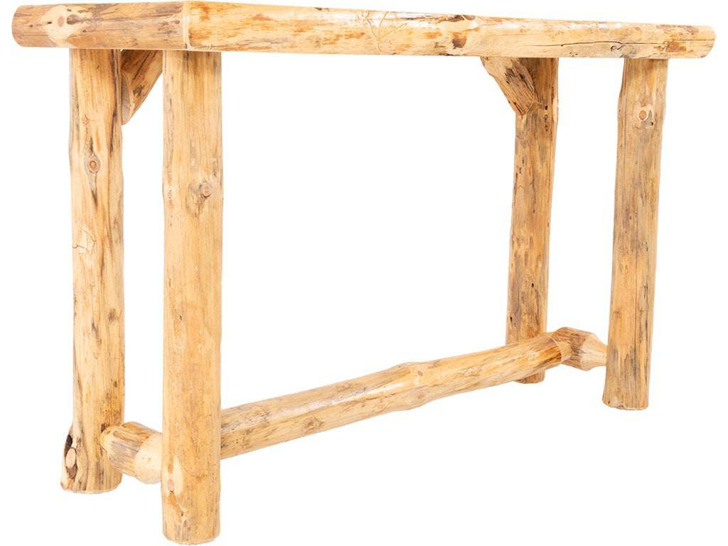 Rustic Red Pine Sofa Table