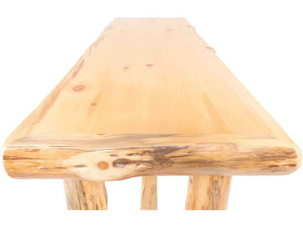 Rustic Red Pine Sofa Table