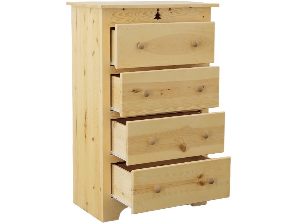 Pine 4 Drawer Chest