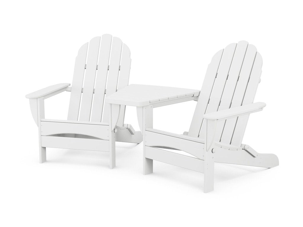 Classic Oversized Adirondacks with Angled Connecting Table Photo