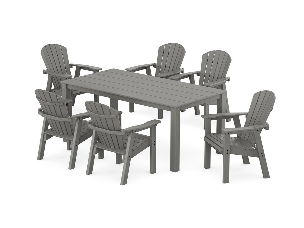 Seashell 7-Piece Parsons Dining Set Photo