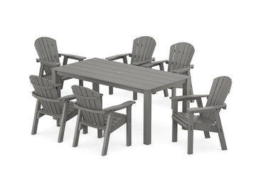 Seashell 7-Piece Parsons Dining Set Photo