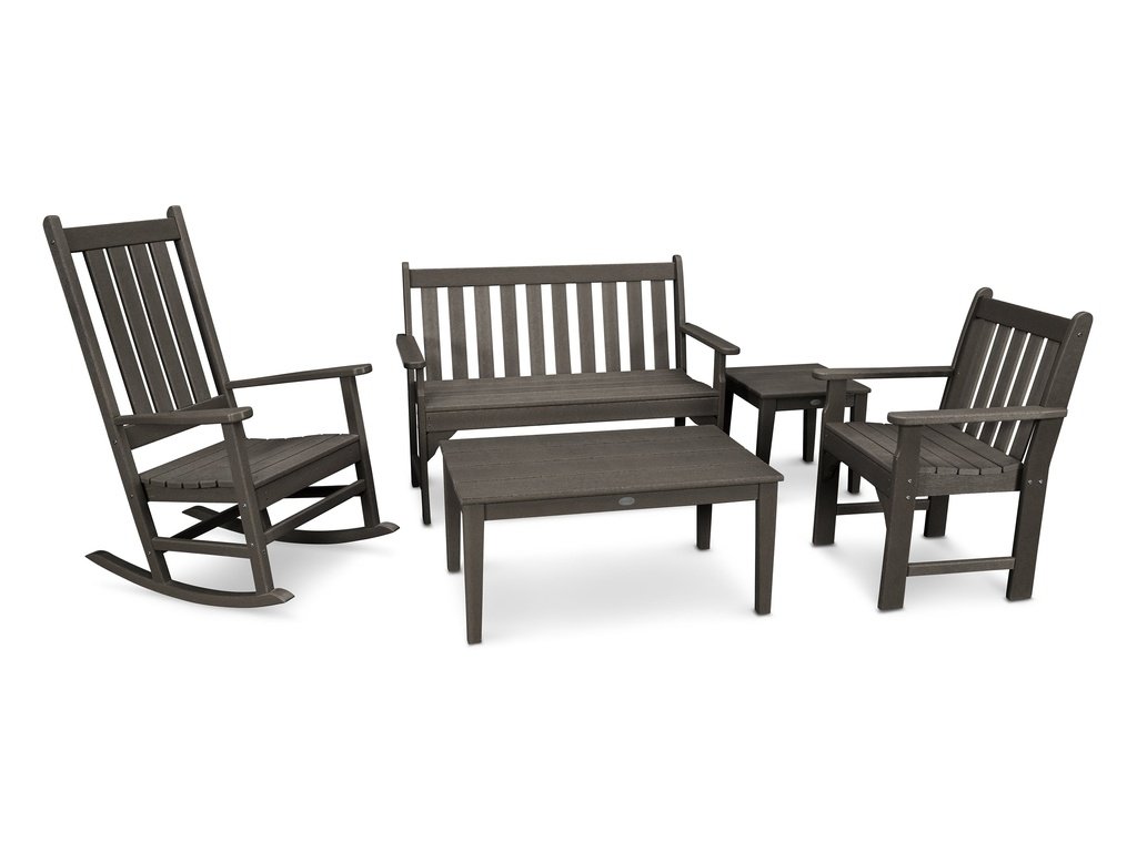 Vineyard 5-Piece Bench & Rocking Chair Set Photo