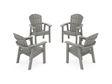 Seashell 4-Piece Upright Adirondack Conversation Set Photo