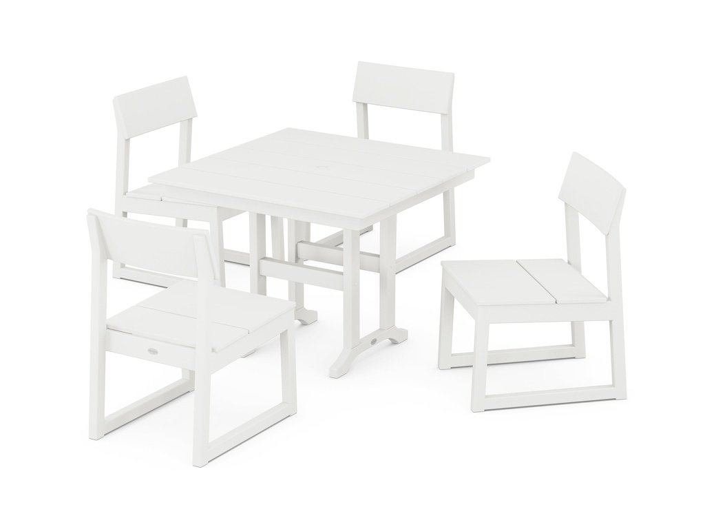 EDGE Side Chair 5-Piece Farmhouse Dining Set Photo